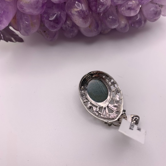 Royal Bali Collection Labradorite Pendant without Chain in Sterling Silver - Picture 4 of 5